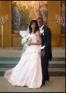 Wedding Photograph, Oakland Church - Couple return to Altar