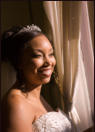 Wedding Photograph, San Jose Center for Spiritual Enlightenment - Bride at window