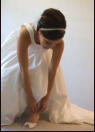 Wedding Photograph, San Jose - Bride Adjusts Shoe